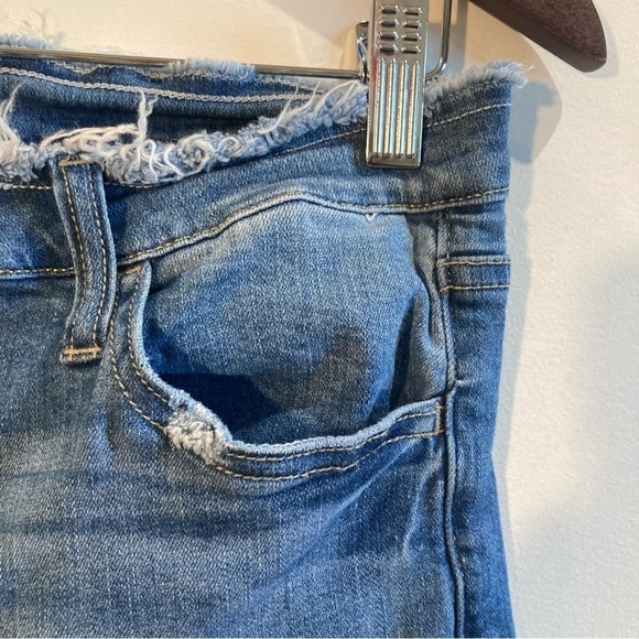 VERVET Sz 29 Ankle Skinny Fit Raw Waist and Hem Mid Wash Jeans - Picture 8 of 13